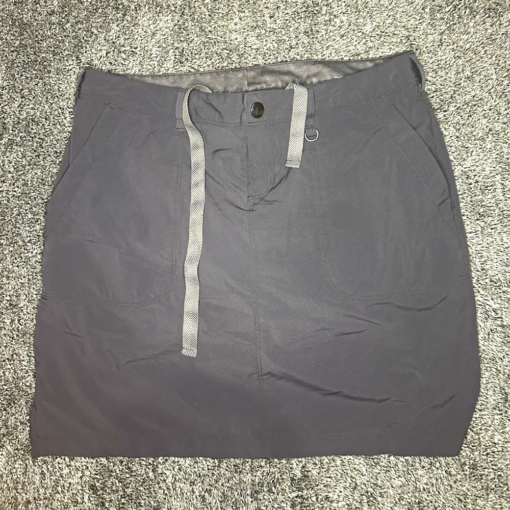 REI Womens 6 Black Hiking Skort Built In Shorts Stretch Outdoor Travel Athletic
